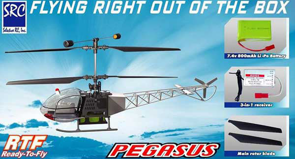 Pegasus model helicopter featured in the 2006 listing